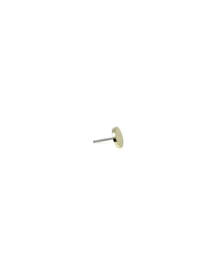 Sanded disc threadless o pin