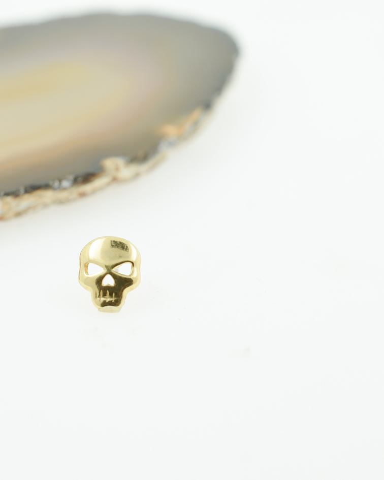 Skull en oro amarillo - Threadless o pin