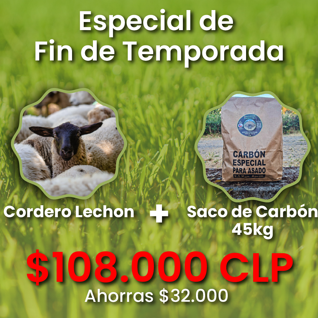 Especial de Fin de Temporada: Cordero Lechon + 1 Saco de Carbon (45kg) 1