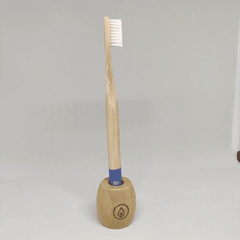 Suporte Escova de Dentes em Bambu