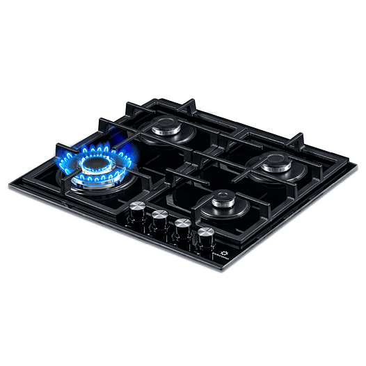 Estufa de Empotrar vidrio 60 cm 4 Quemadores - Indurama 1