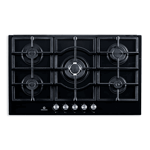 Estufa de Empotrar vidrio 90cm 5 Quemadores - Indurama