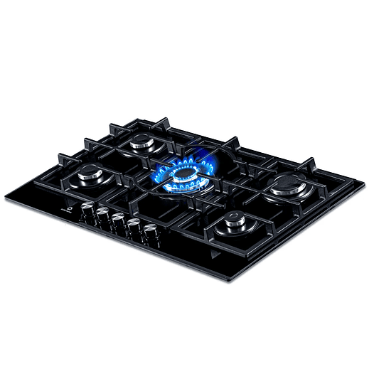 Estufa de Empotrar vidrio 90cm 5 Quemadores - Indurama 2