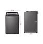 Lavadora carga superior negra 18KG (40 Lb) - LG  - Miniatura 3