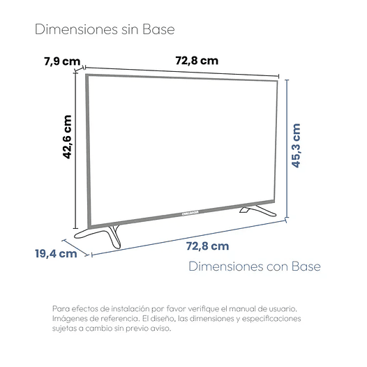Televisor 32 pulgadas google tv - Challenger 4