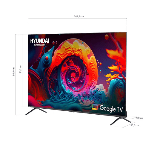 Televisor 58 pulgadas 4K UHD Smart TV Google - Hyundai 3
