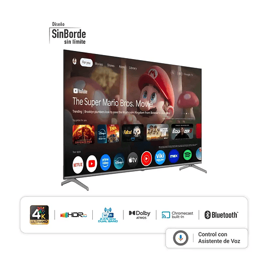 Televisor 65 pulgadas 4K UHD Smart TV Google - Hyundai  2
