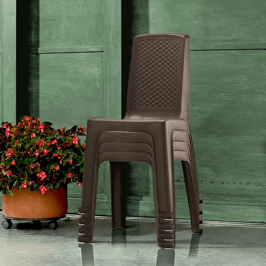 Combo de 4 Sillas eterna RIMAX sin brazo wengue 1