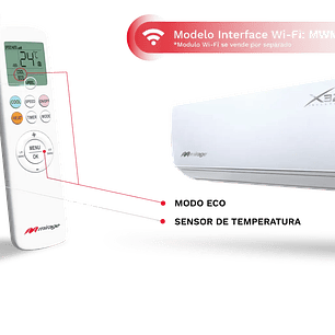 Aire acondicionado inverter Minisplit X32 12000BTU 220V - Mirage