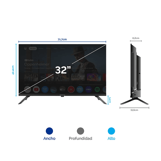 Televisor 32 pulgadas Smart TV  LED - Indurama 2