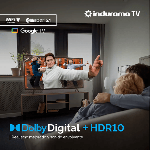 Televisor 58 pulgadas Smart TV 4K QLED  - Indurama       3