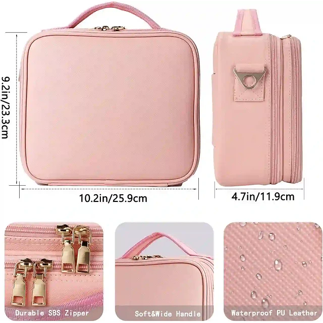 Estuche organizador y almacenamiento cosméticos viaje