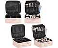 Estuche organizador y almacenamiento cosméticos viaje