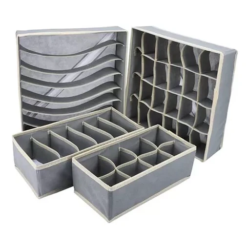 Kit organizador de cajones para ropa interior x4