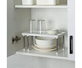 Repisa ajustable blanca multifuncional
