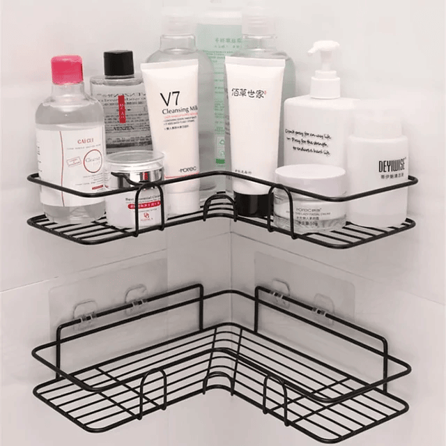 Estante de almacenamiento esquinero para baño o cocina