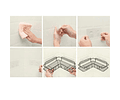 Estante de almacenamiento esquinero para baño o cocina