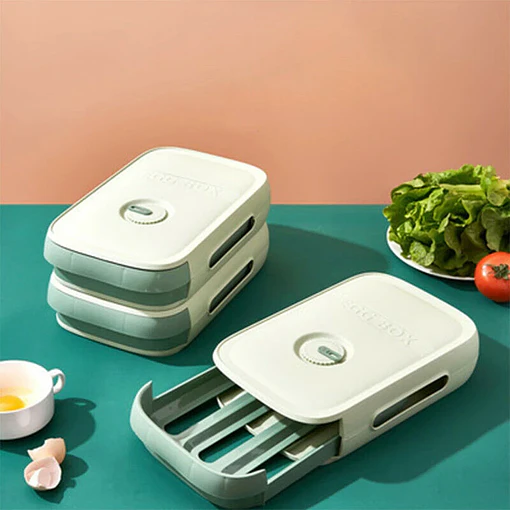 Organizador de Huevos tipo cajón nevera refrigerador - Verde