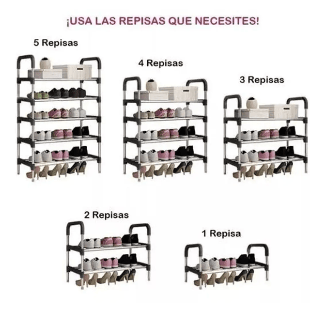 Organizador zapatos acero inoxidable