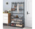Perchero multifuncional closet ropa organizador de zapatos 4 niveles