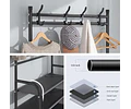 Perchero multifuncional closet ropa organizador de zapatos 4 niveles