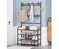 Perchero multifuncional closet ropa organizador de zapatos 4 niveles
