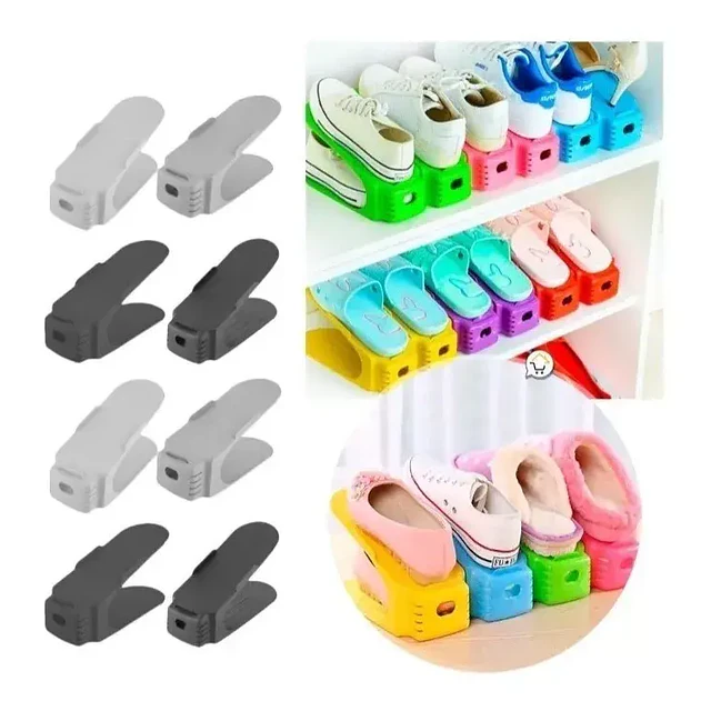 Organizador de zapatos ajustable, soporte de ranura