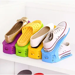Organizador de zapatos ajustable, soporte de ranura