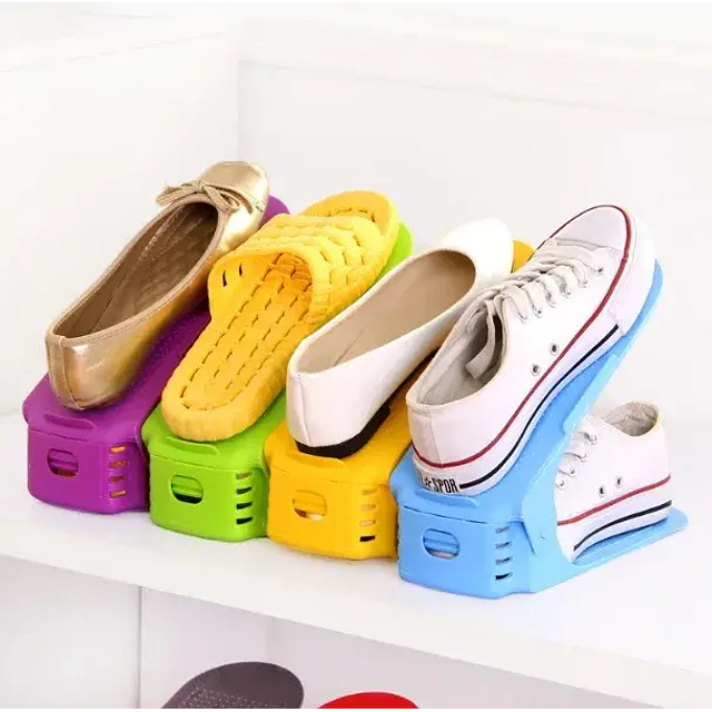 Organizador de zapatos ajustable, soporte de ranura