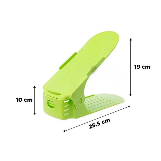 Organizador de zapatos ajustable, soporte de ranura