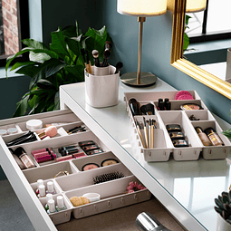 Juego modular de organizador 6 piezas para maquillaje, organizador de comesticos