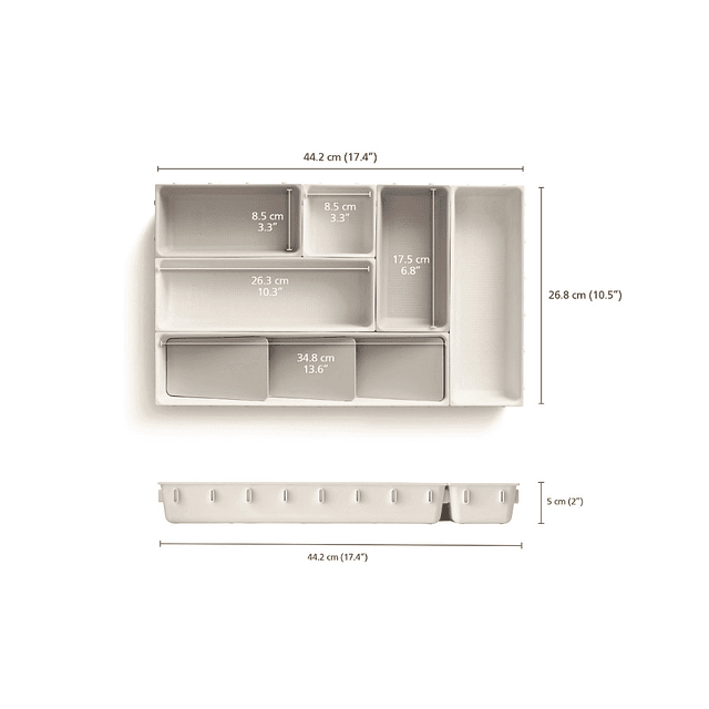 Juego modular de organizador de6 piezas para maquillaje, organizador de comesticos