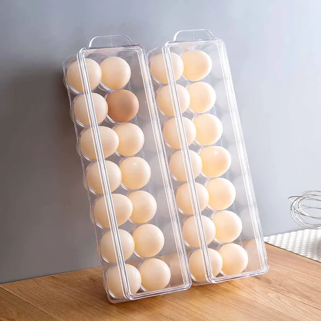 Contenedor caja de huevos, organizador de gabinete