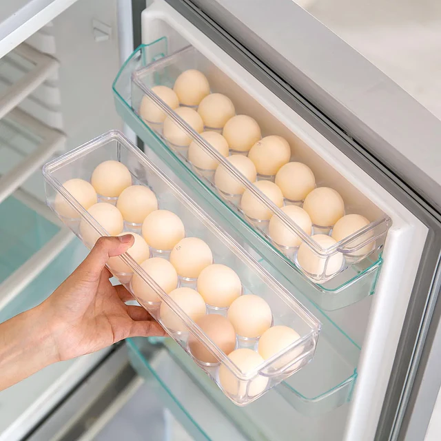Contenedor caja de huevos, organizador de gabinete