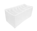 Caja de almacenamiento de tela dividida, plegable 
