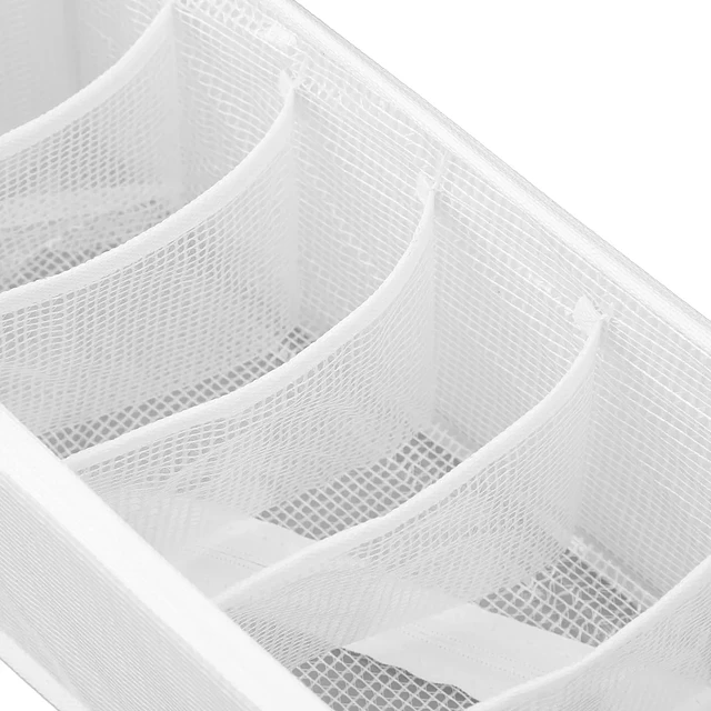 Caja de almacenamiento de tela dividida, plegable 