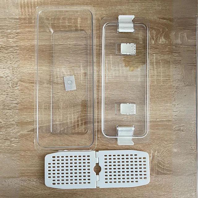 Organizador nevera acrílico para verduras y frutas con tapa 