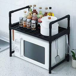 Estante organizador de almacenamiento para horno repisa