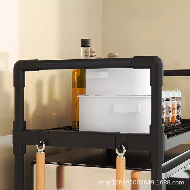 Estante organizador de almacenamiento para horno repisa