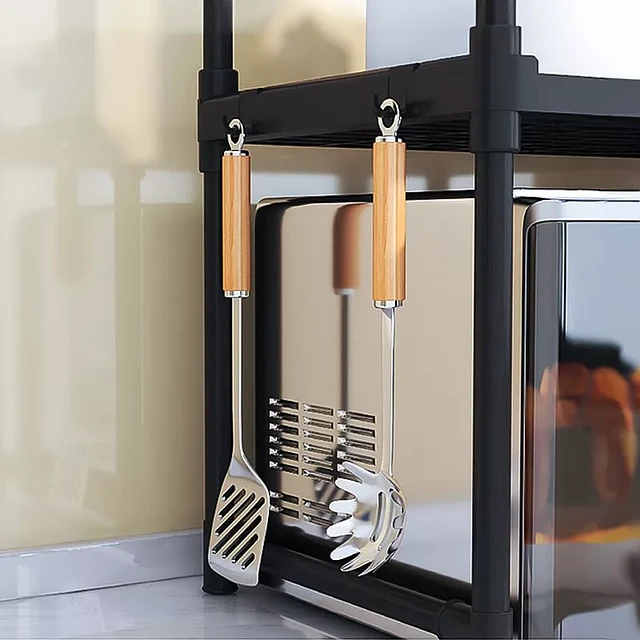 Estante organizador de almacenamiento para horno repisa