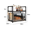 Estante organizador de almacenamiento para horno repisa