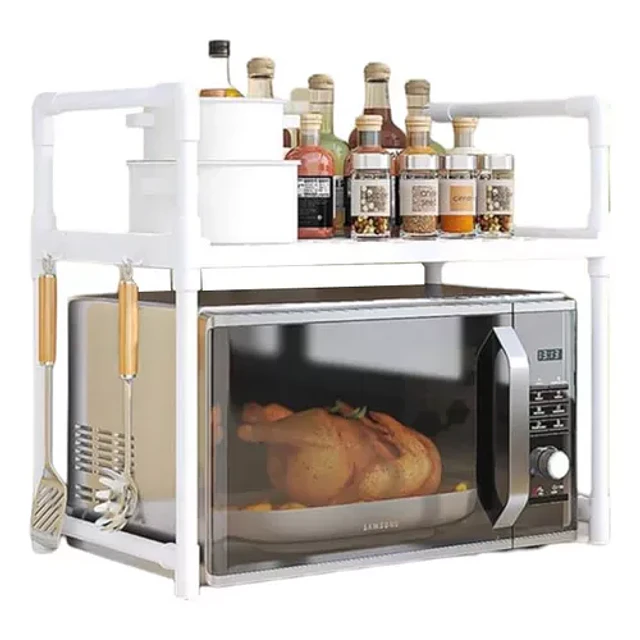Estante organizador de almacenamiento para horno repisa