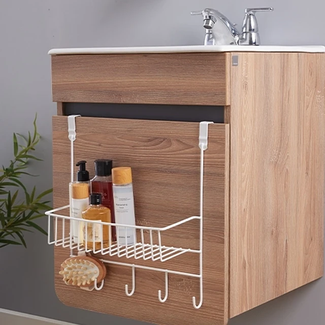 Canasta blanca organizadora para puerta