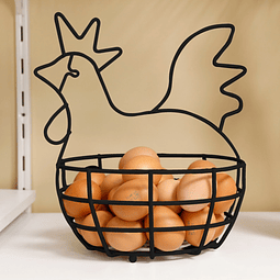 Canasta de gallina organizadora de huevos 
