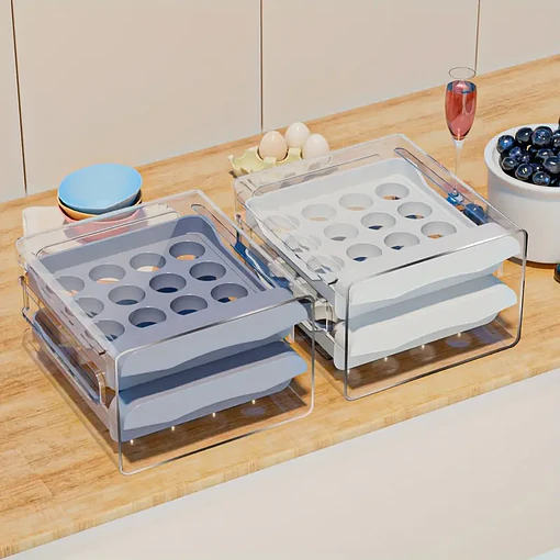 Organizador de huevos x32 - 2 niveles