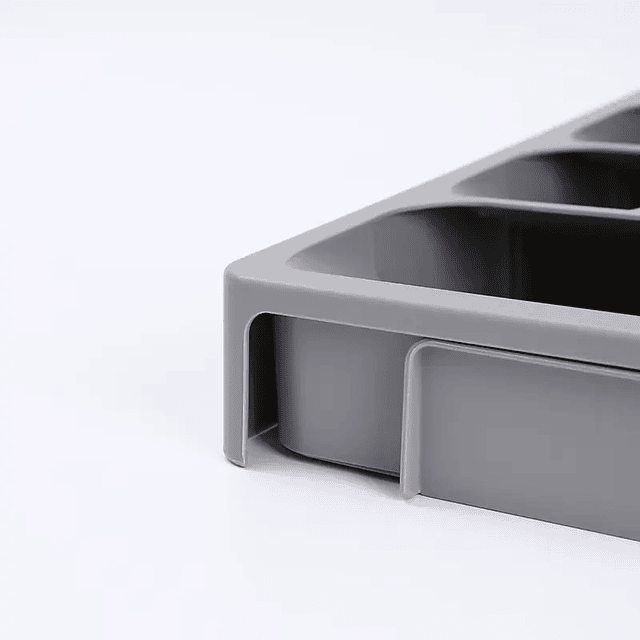 Organizador pequeño expandible de cubiertos para cajón