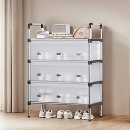 Perchero multifuncional closet ropa organizador de zapatos desarmable 