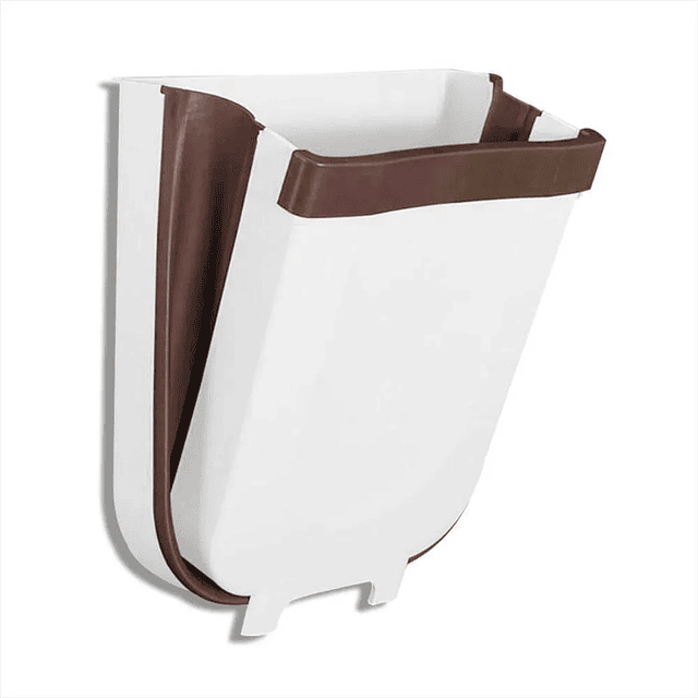 Bote de basura de cocina colgante plegable mediano