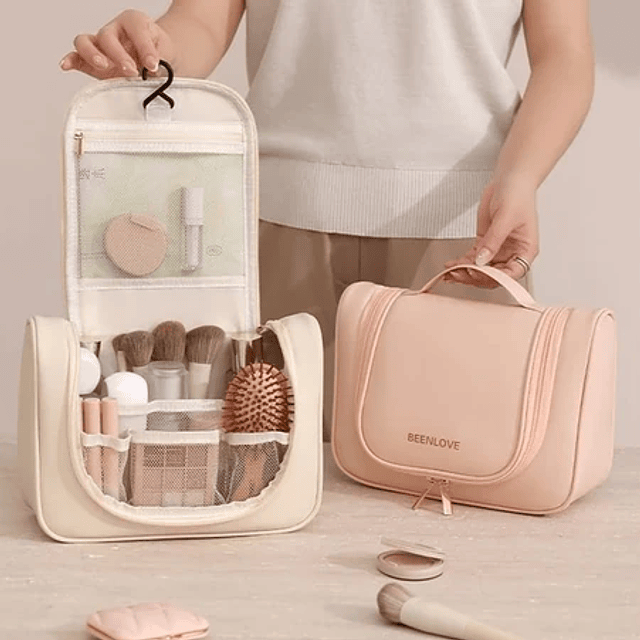Cosmetiquera neceser para viaje organizador de maquillaje