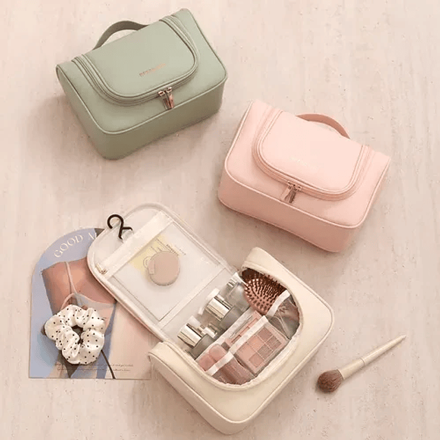 Cosmetiquera neceser para viaje organizador de maquillaje